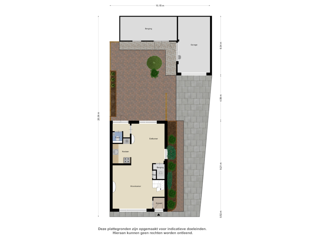 Bekijk plattegrond van Begane Grond _Tuin van Rokkeveenseweg 16