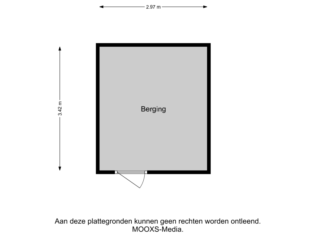 View floorplan of Berging of Jan van Almondestraat 119