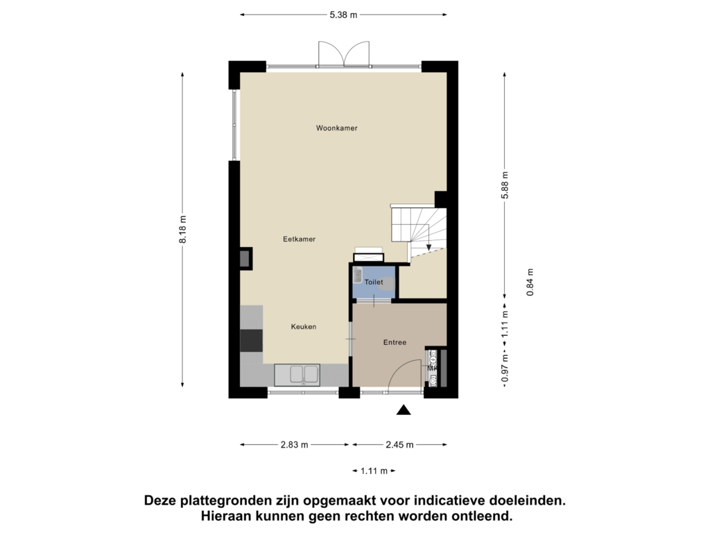 Bekijk plattegrond van Begane Grond van van der Molenallee 8