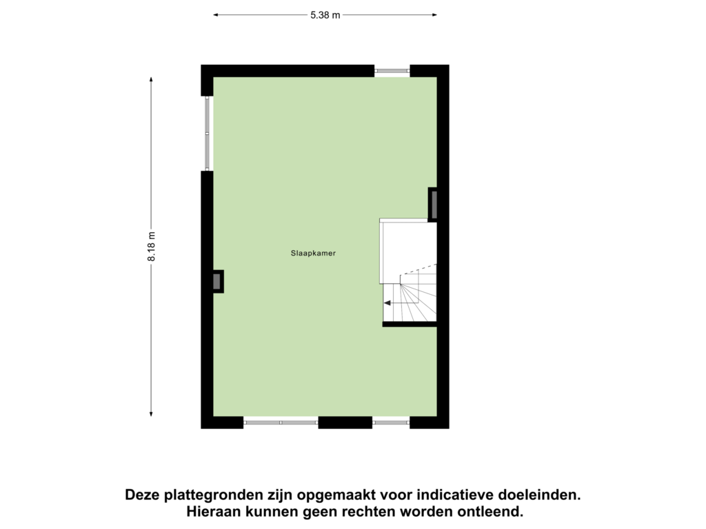 Bekijk plattegrond van Tweede Verdieping van van der Molenallee 8