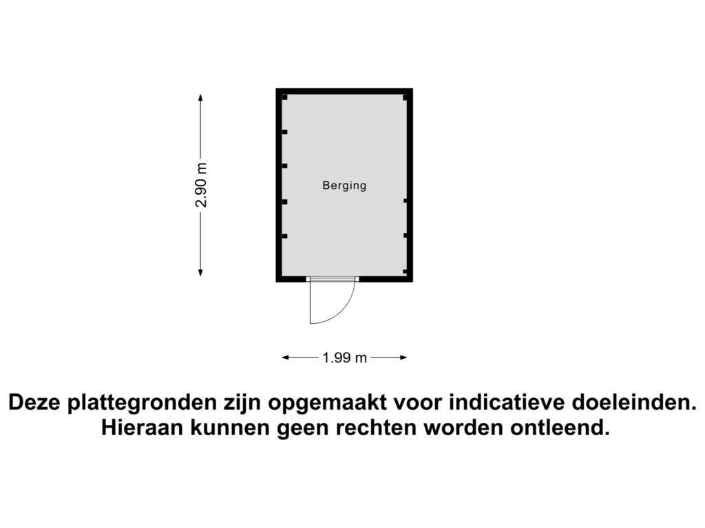 Bekijk plattegrond van Berging van van der Molenallee 8