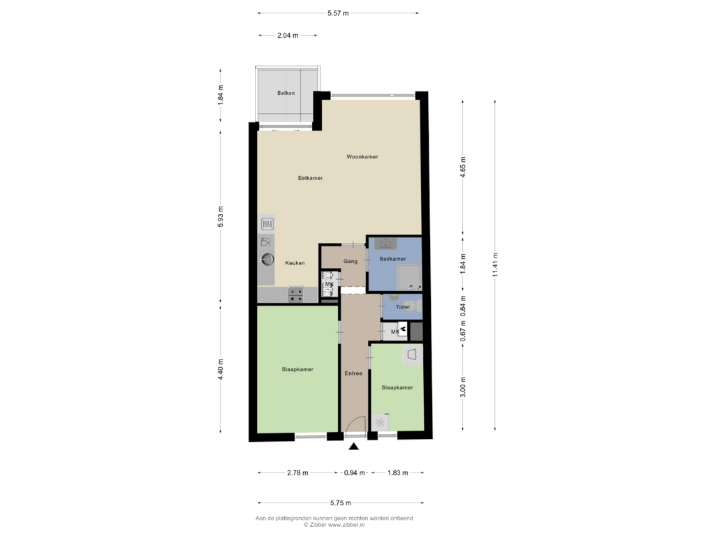 Bekijk plattegrond van Appartement van Wilhelminasingel 213