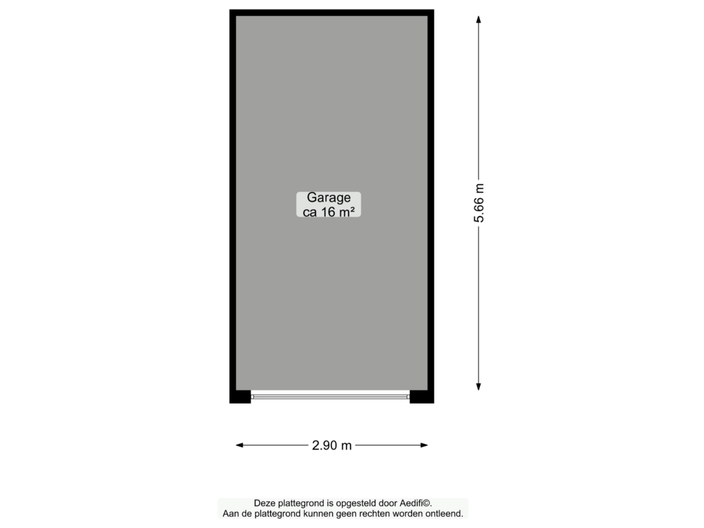 Bekijk plattegrond van Garage van A.H.G. Fokkerweg 24