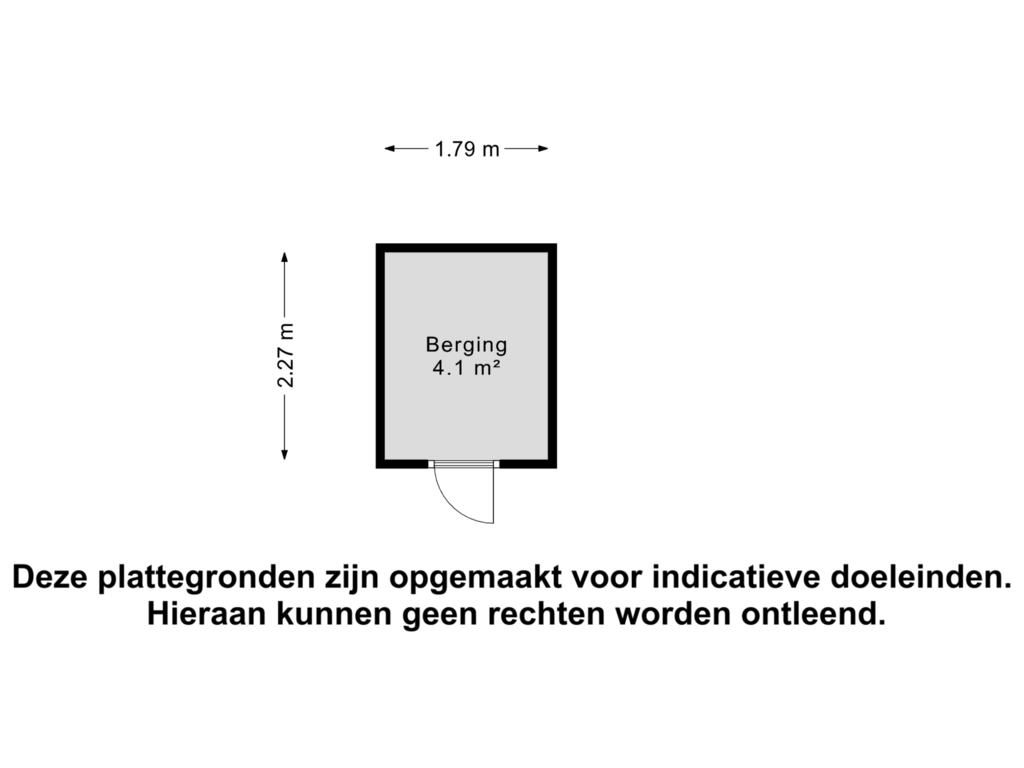 Bekijk plattegrond van Berging van Drachmenruwe 13-A