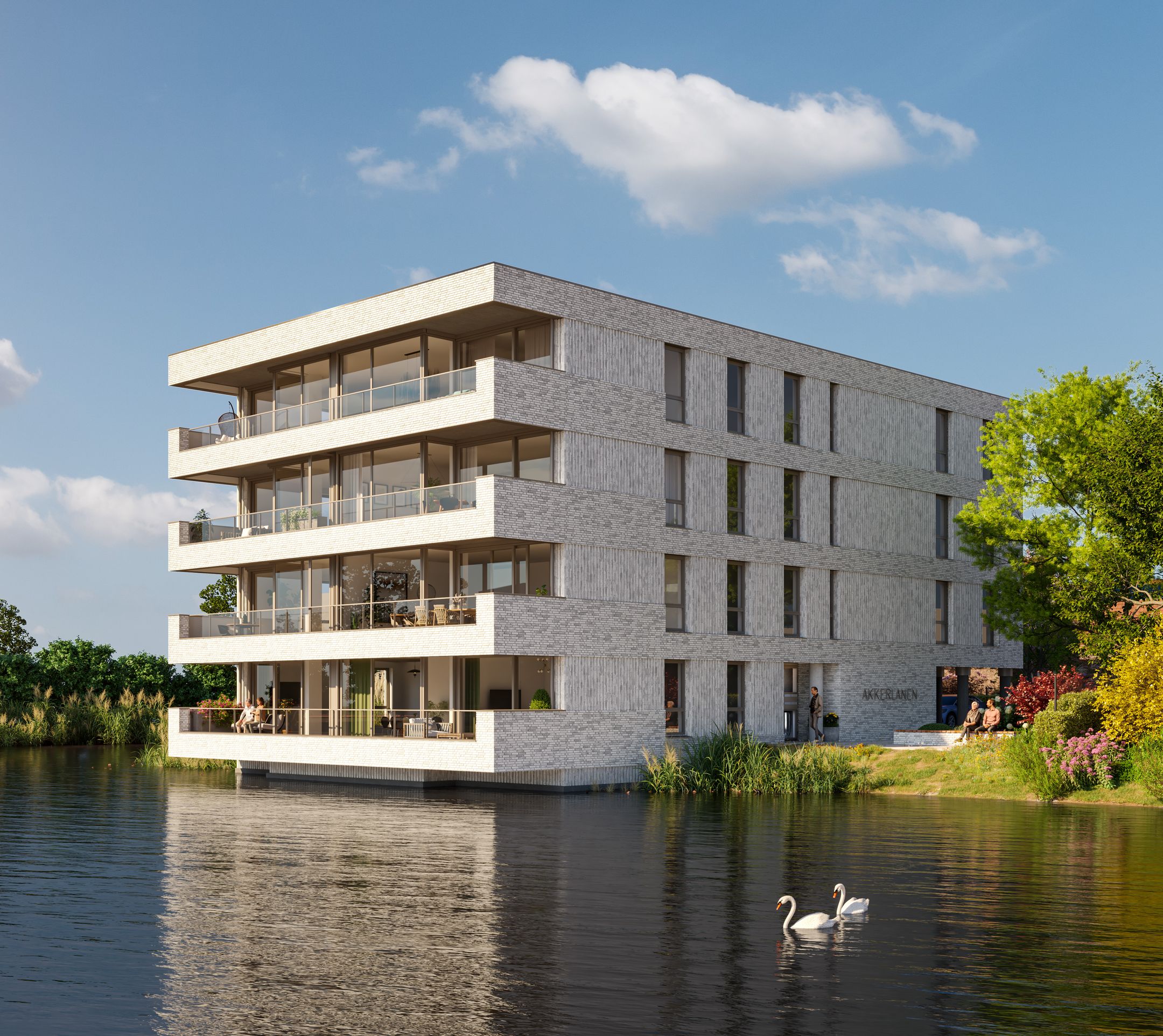 Waterappartementen (Bouwnr. 6), Waalwijk, 5143NP, Noord-Brabant, Nederland  