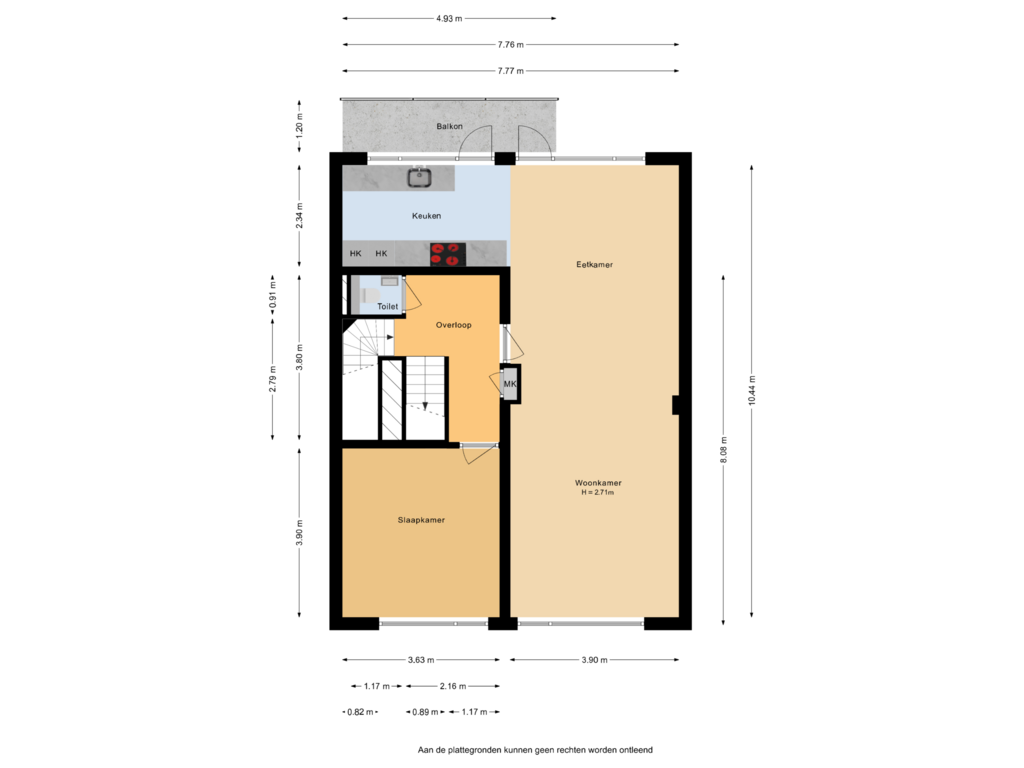 Bekijk plattegrond van 1e verdieping van Paetsstraat 29-C