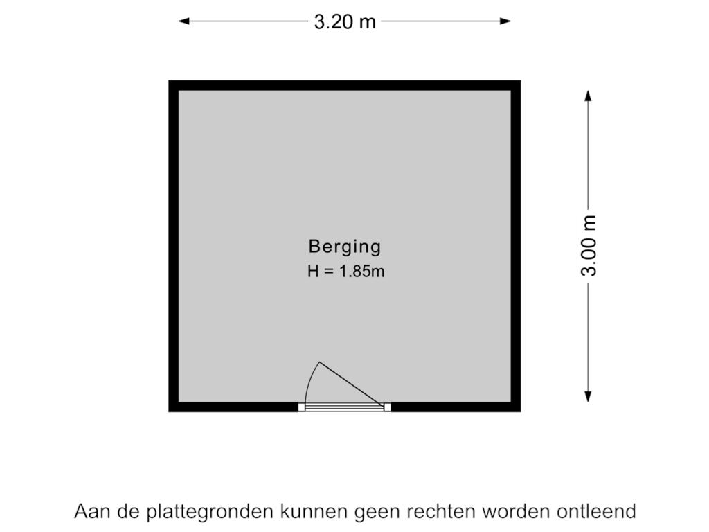 Bekijk plattegrond van Berging van Paetsstraat 29-C