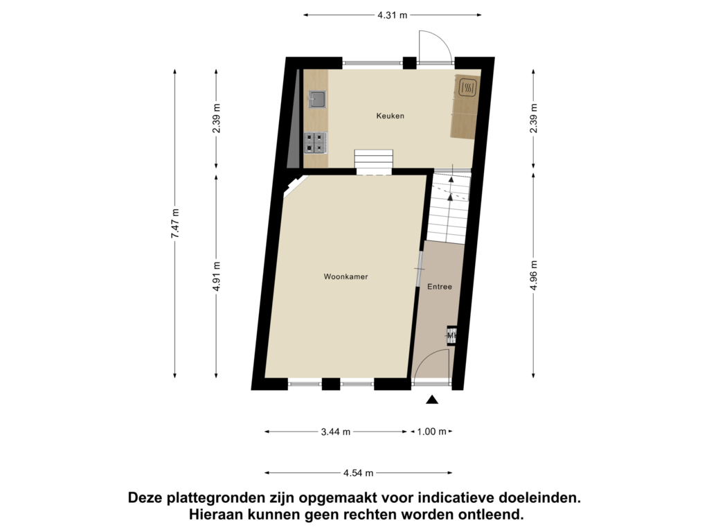 Bekijk plattegrond van Begane Grond van Prinses Julianastraat 30