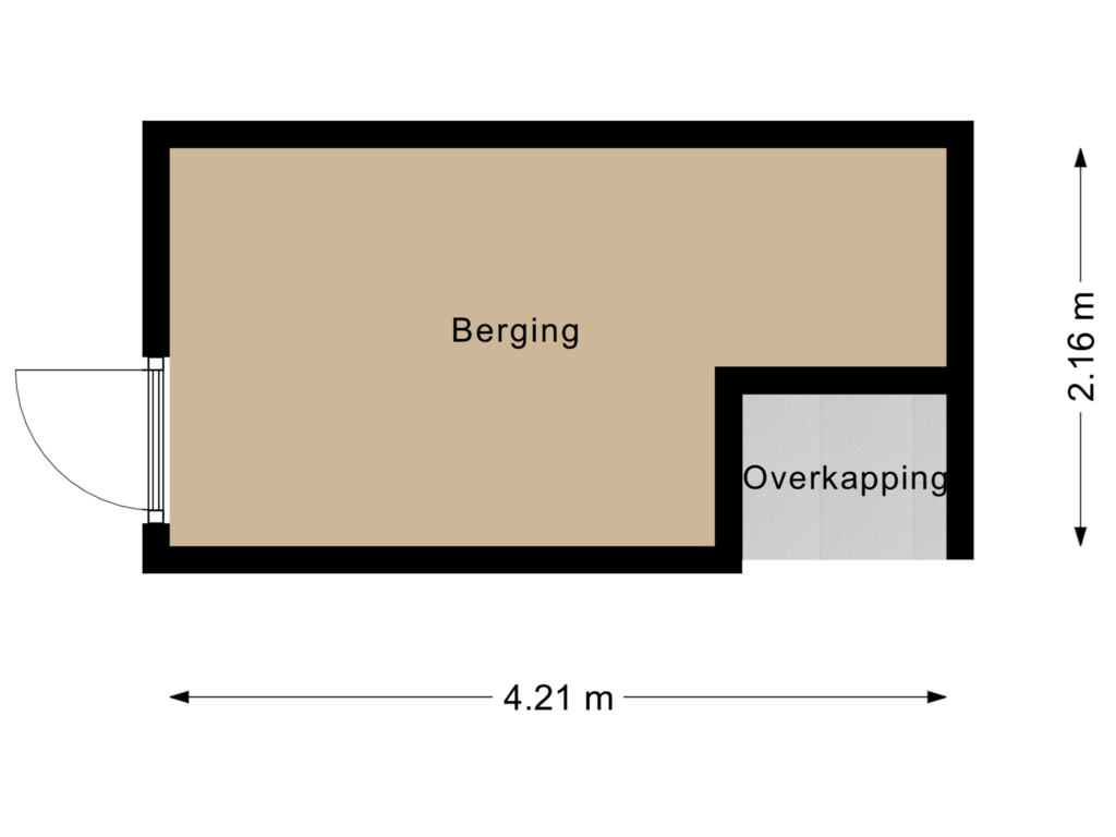 View floorplan of Berging of Colijnstraat 23