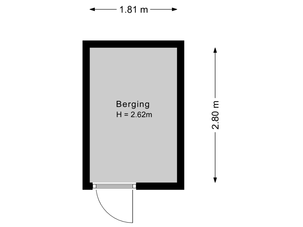 View floorplan of Berging of Venelaan 1-21