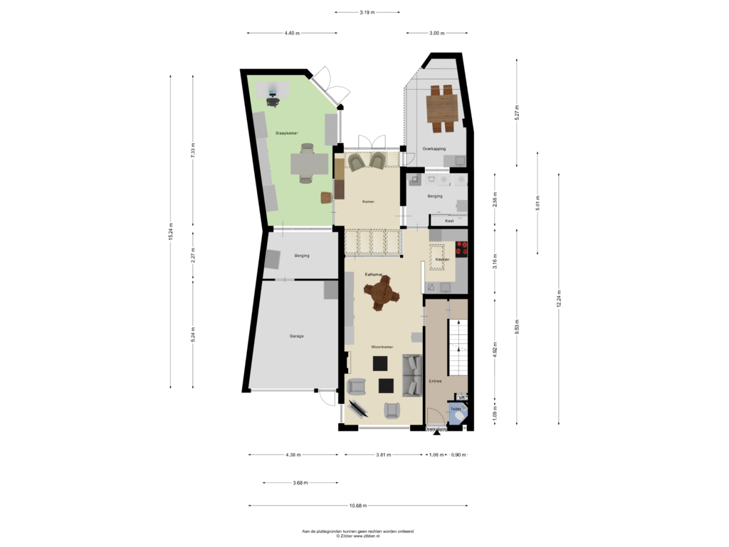 Bekijk plattegrond van Begane grond van Spelbergsweg 17