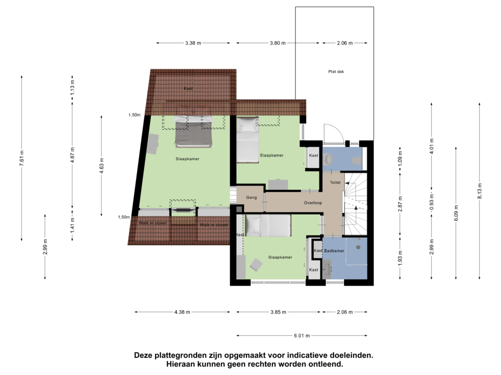 Bekijk plattegrond van Eerste Verdieping van Spelbergsweg 17