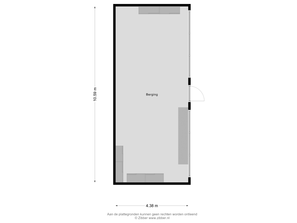 Bekijk plattegrond van Berging van Spelbergsweg 17