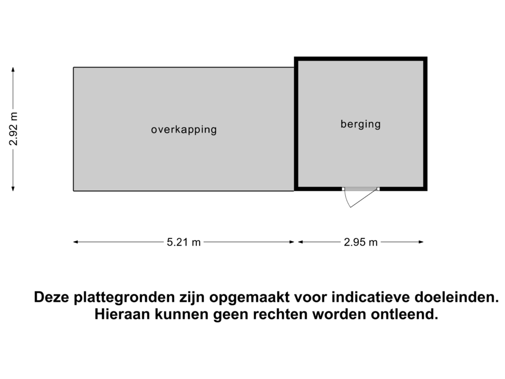 View floorplan of Berging of Spinnerijstraat 31