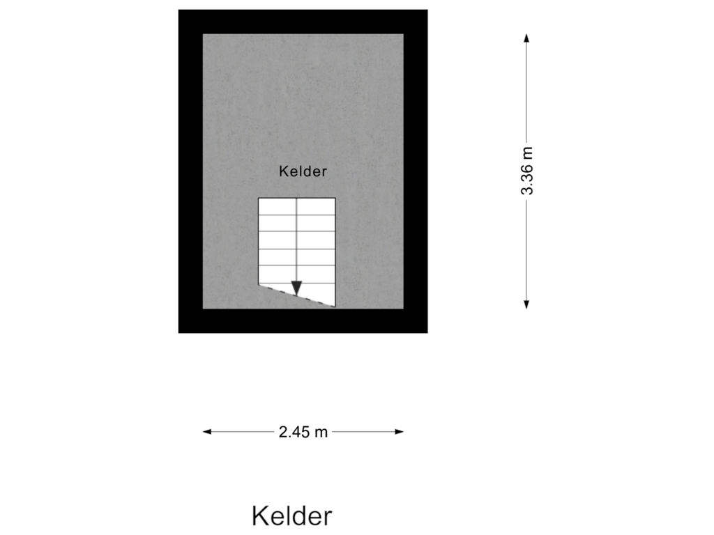 Bekijk plattegrond van Kelder van Trompstraat 12