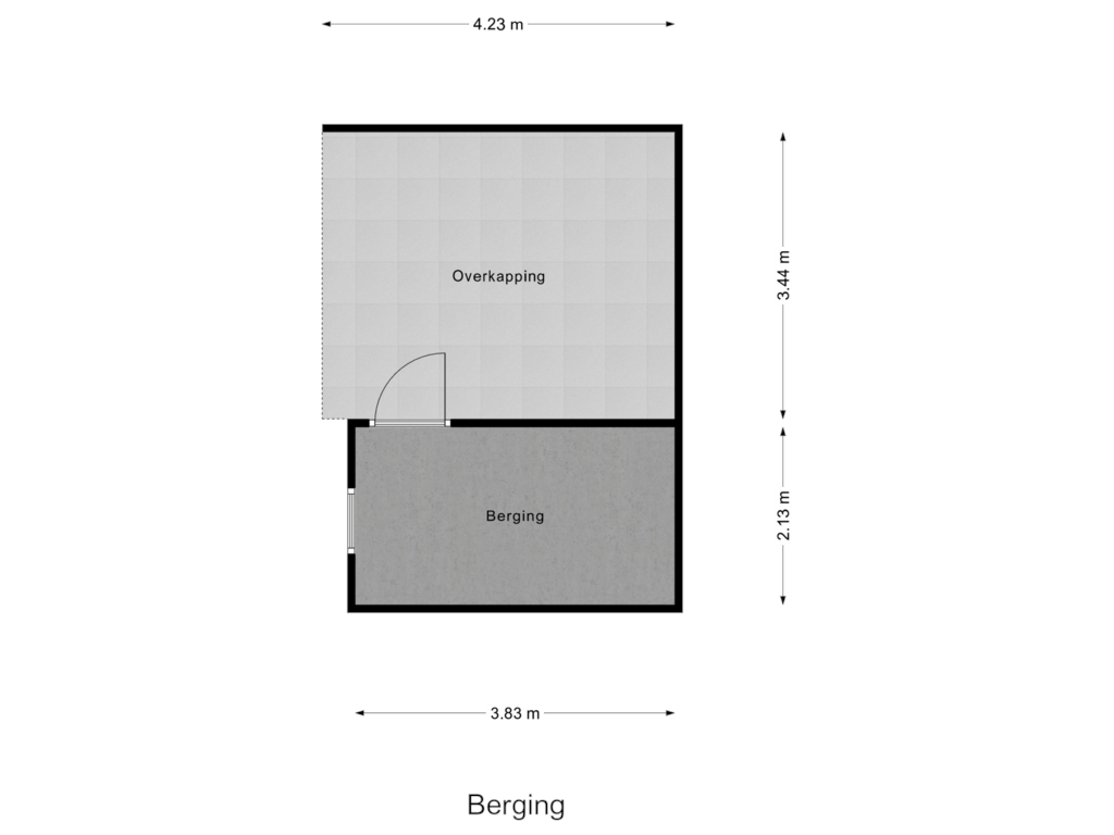 Bekijk plattegrond van Berging van Trompstraat 12