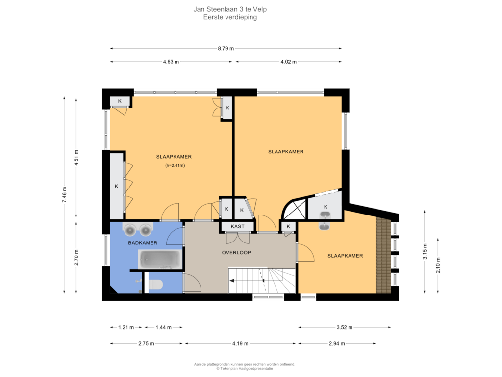 Bekijk plattegrond van Eerste verdieping van Jan Steenlaan 3