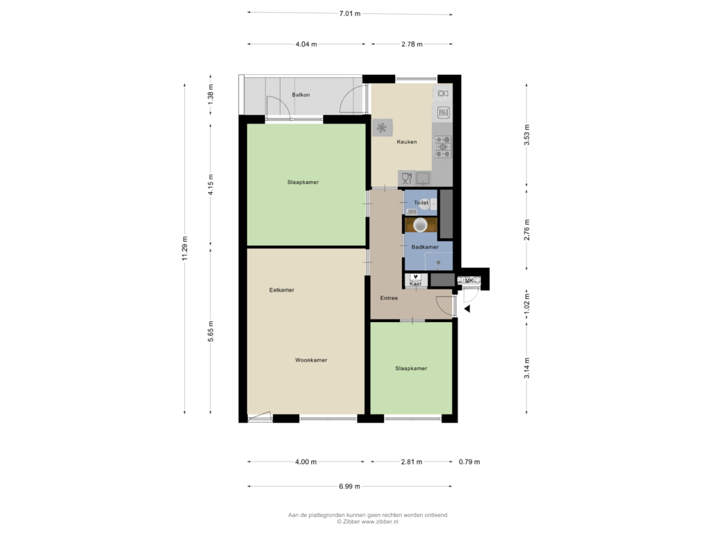 View floorplan of Appartement of Boerhaaveplein 47