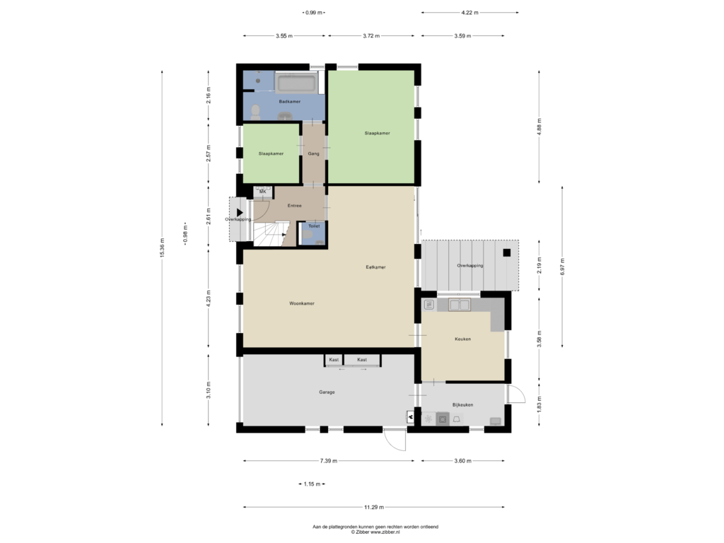 Bekijk plattegrond van Begane grond van Nieuwveld 3