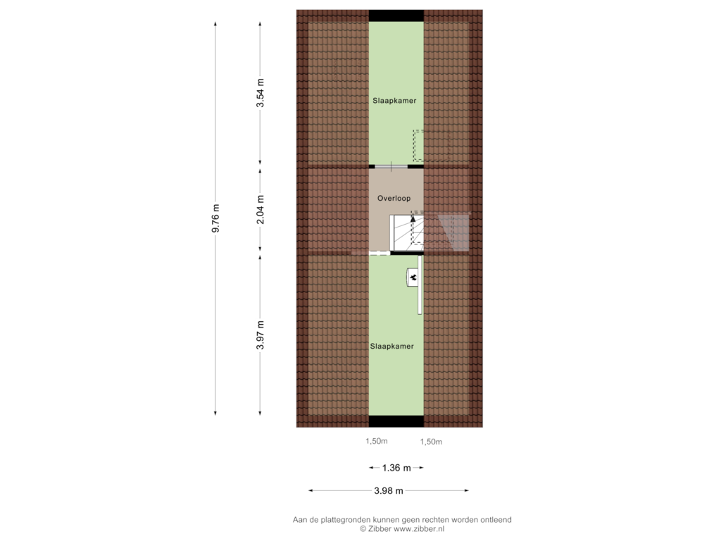 Bekijk plattegrond van Tweede Verdieping van Seinelaan 112