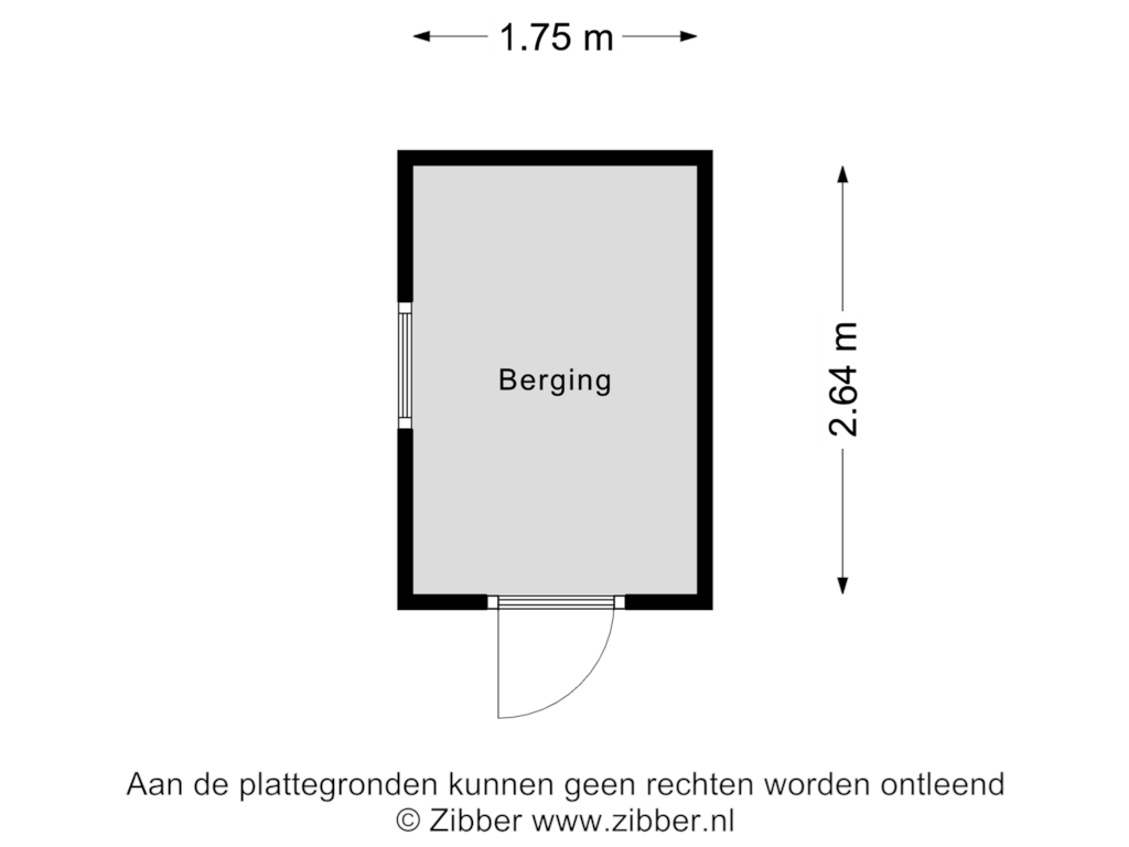 Bekijk plattegrond van Berging van Seinelaan 112