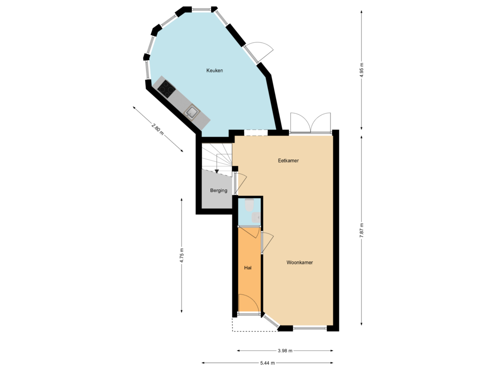 Bekijk plattegrond van First floor van Koepoortsweg 1