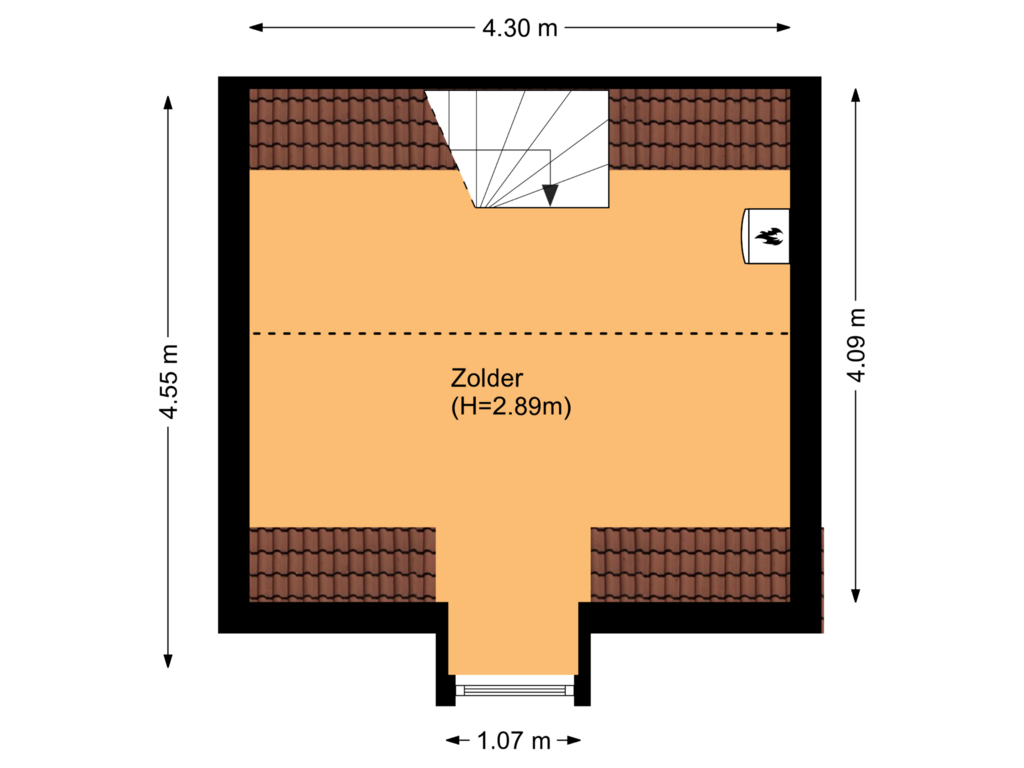 Bekijk plattegrond van Floor 2 van Koepoortsweg 1