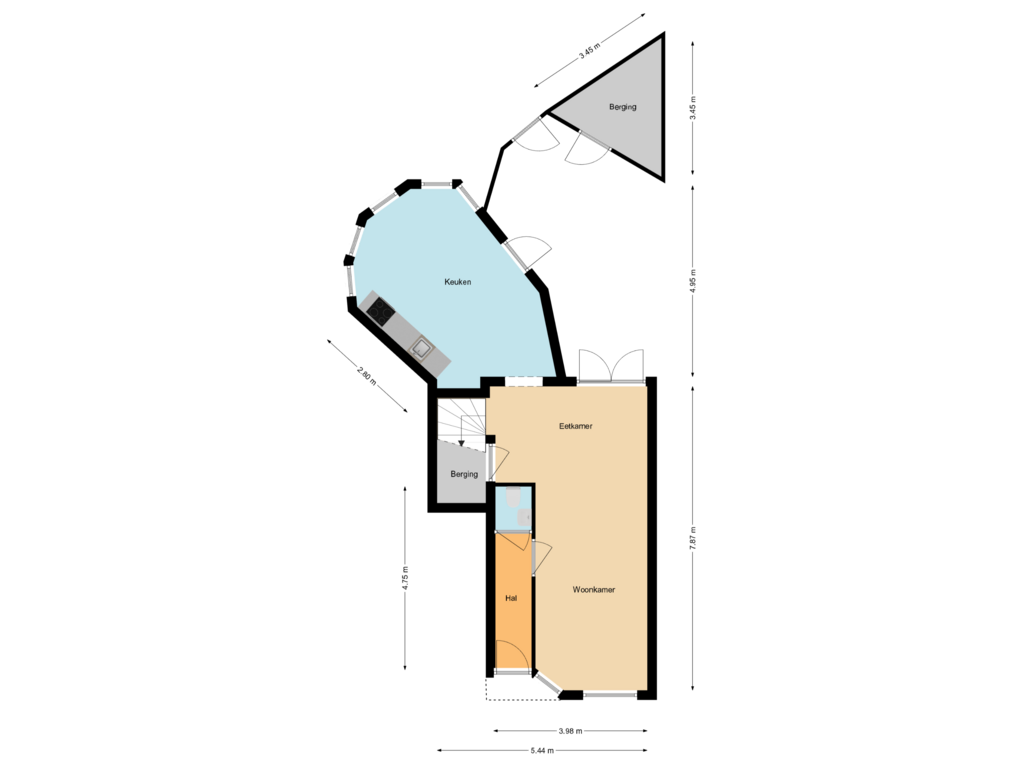 Bekijk plattegrond van First floor (copy) van Koepoortsweg 1