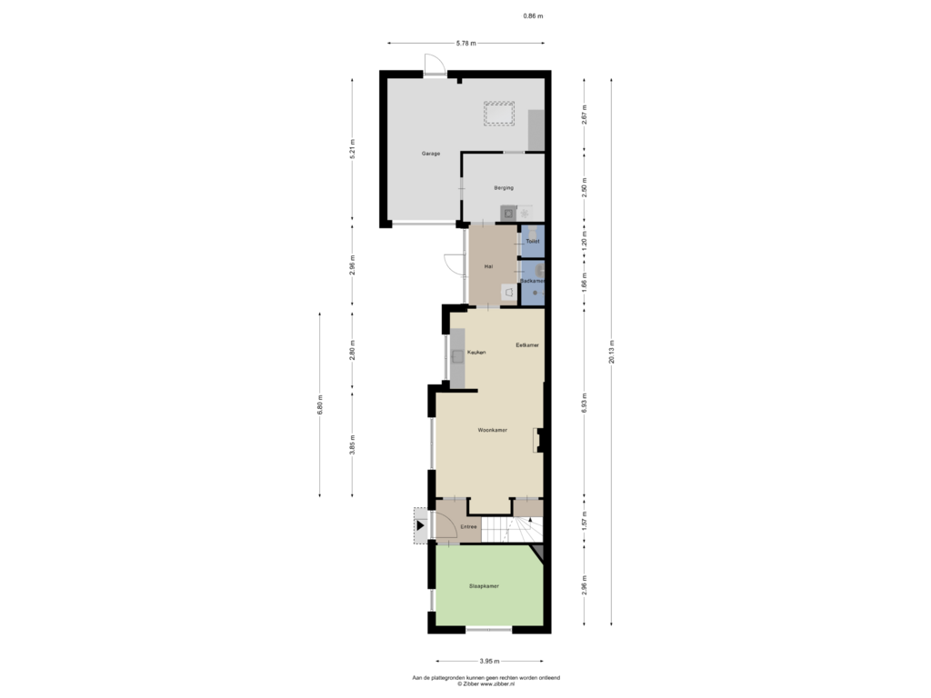 Bekijk plattegrond van Begane Grond van Harderwijkerweg 29