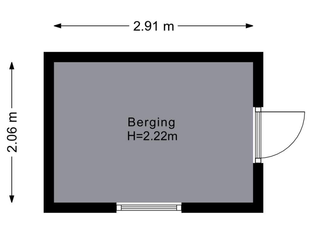 View floorplan of Berging of Mozartlaan 35