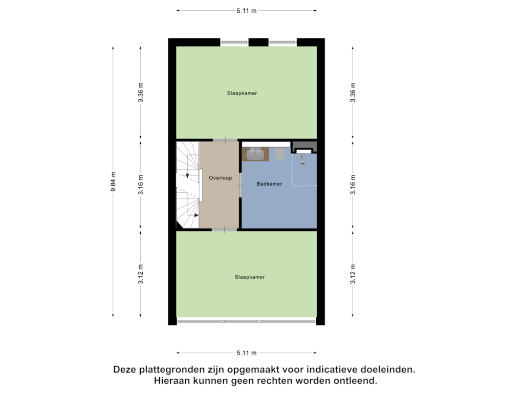 View floorplan of Eerste Verdieping of Malta 111