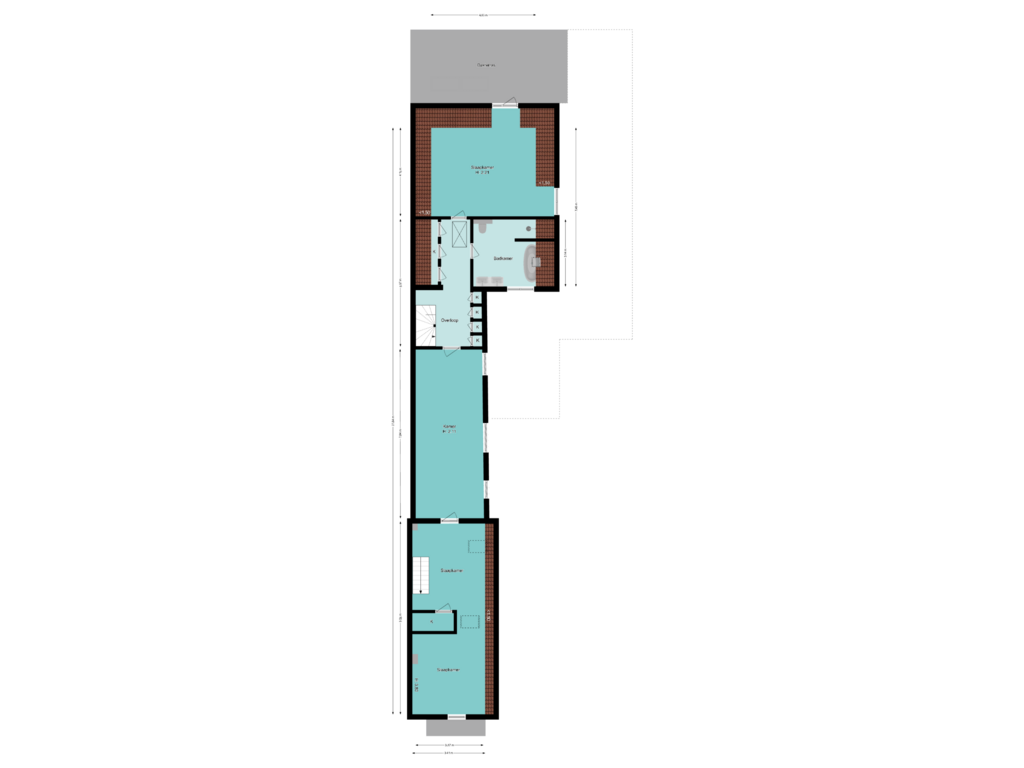 Bekijk plattegrond van Eerste verdieping van Beresteinseweg 16