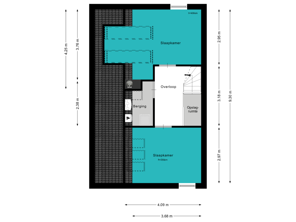 Bekijk plattegrond van 2e Verdieping van Sneekermeer 26