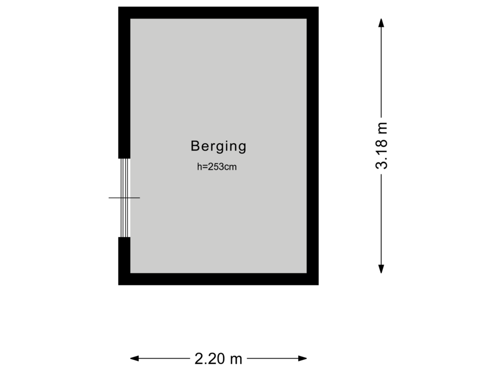 Bekijk plattegrond van Berging van Sneekermeer 26