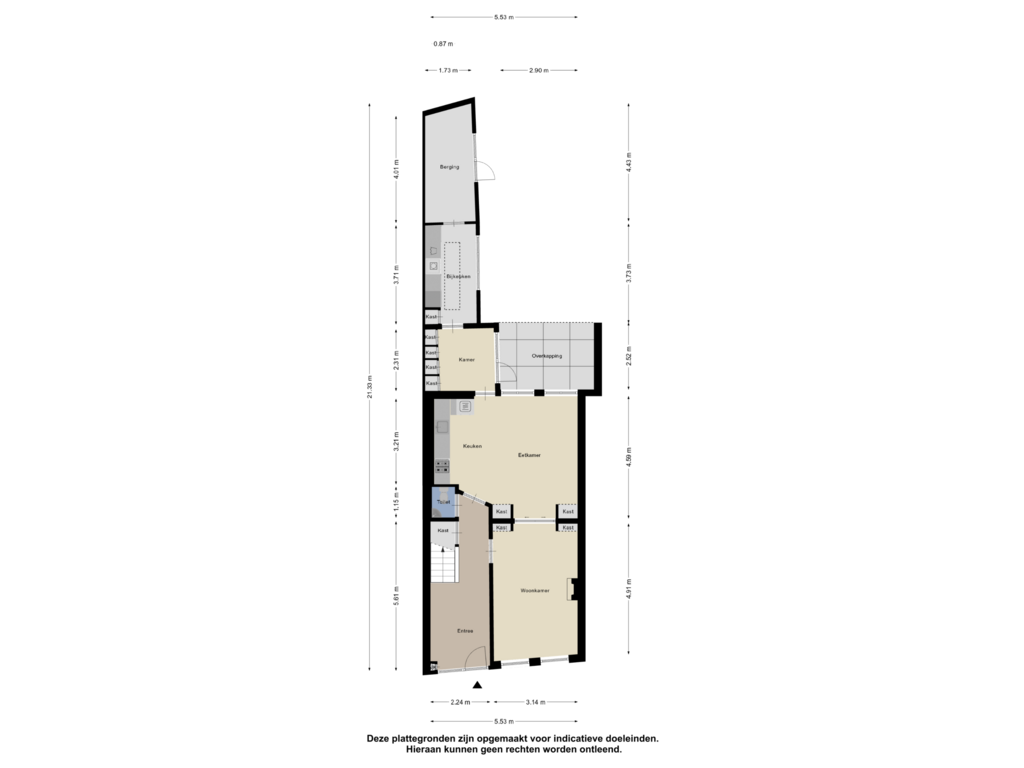 Bekijk plattegrond van Begane Grond van Brouwersstraat 3