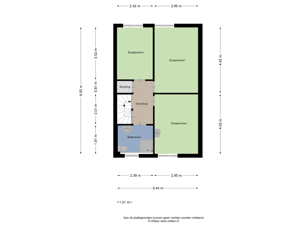 Bekijk plattegrond van Eerste Verdieping van Jupiter 40