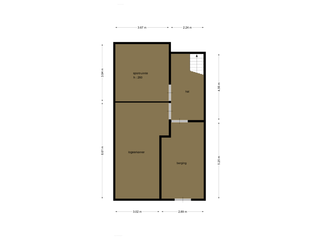 Bekijk plattegrond van souterrain van Vierwindenstraat 37