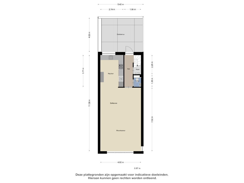 View floorplan of Eerste Verdieping of Dorpsstraat 11-A