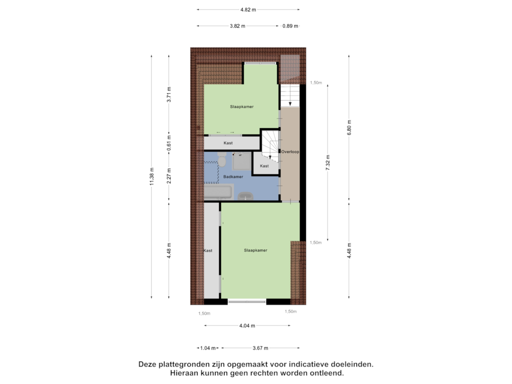 View floorplan of Tweede Verdieping of Dorpsstraat 11-A