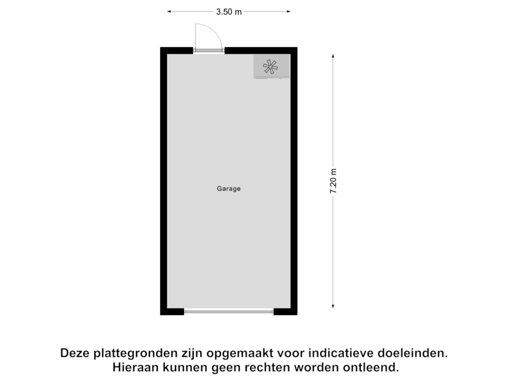 View floorplan of Garage of Dorpsstraat 11-A