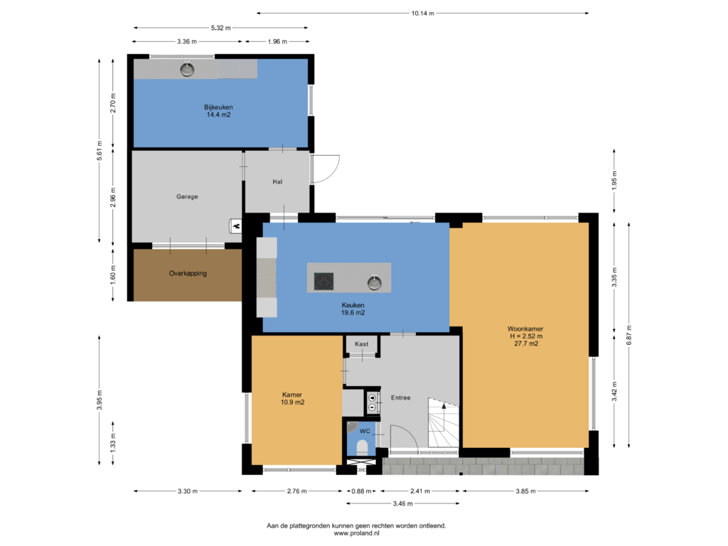 View floorplan of Begane Grond of Slotstrjitte 15