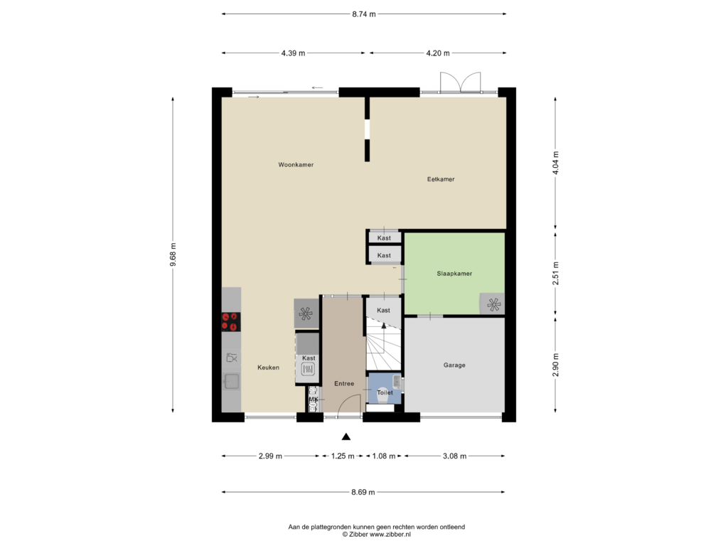 Bekijk plattegrond van Begane Grond van Purperreiger 40