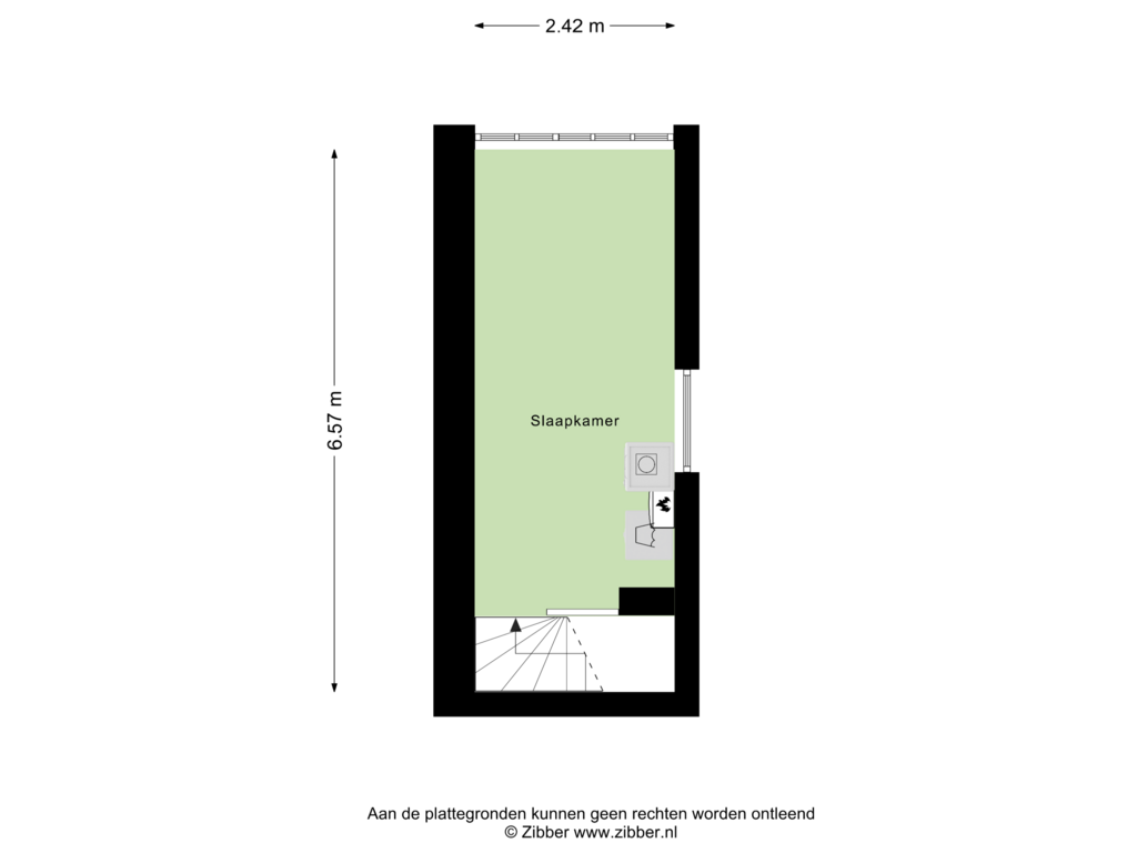 Bekijk plattegrond van Tweede Verdieping van Purperreiger 40