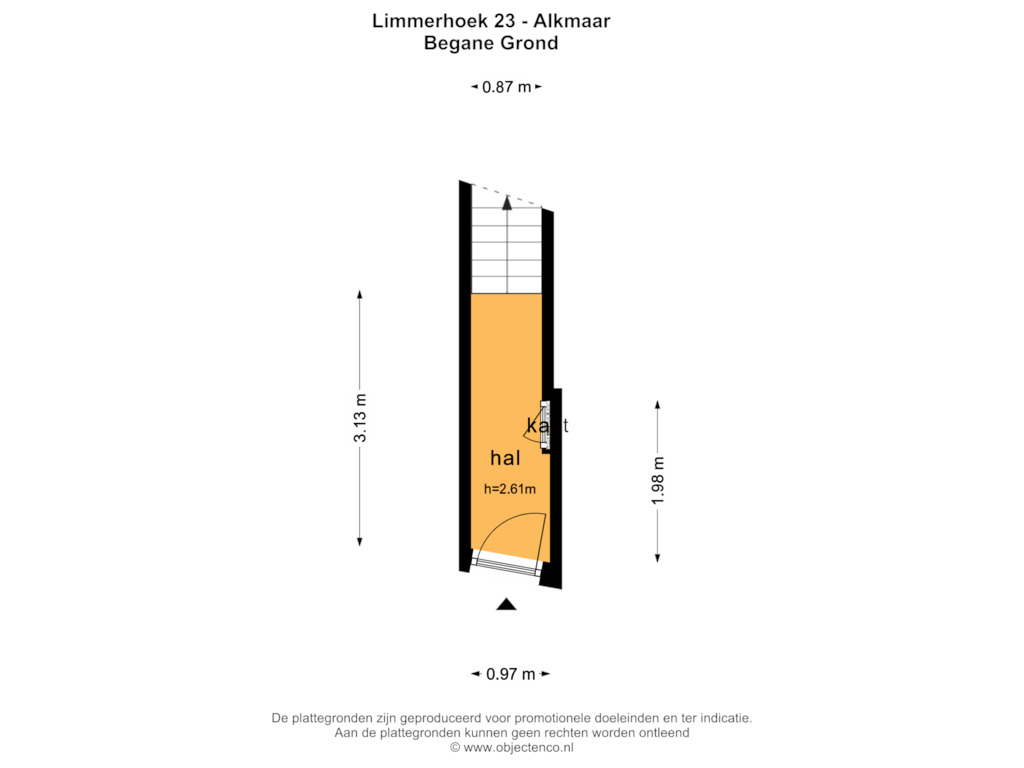 Bekijk plattegrond van BEGANE GROND van Limmerhoek 23