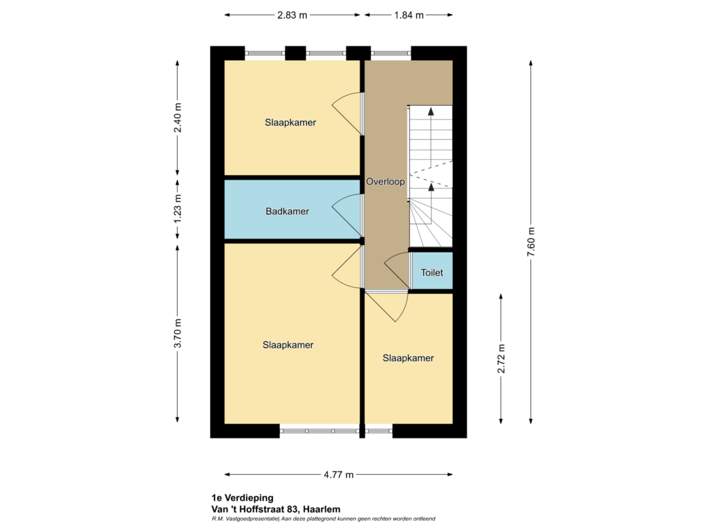 Bekijk plattegrond van 1e Verdieping van Van 't Hoffstraat 83