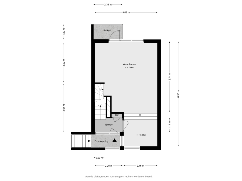 Bekijk plattegrond van Begane grond van Mauritsweg 76