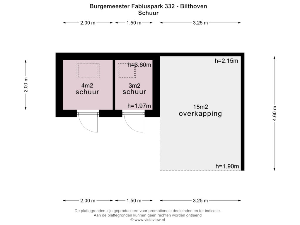 Bekijk plattegrond van SCHUUR van Burgemeester Fabiuspark 32