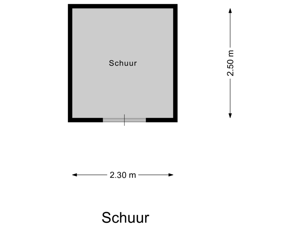 Bekijk plattegrond van Schuur van Hoofdstraat 3