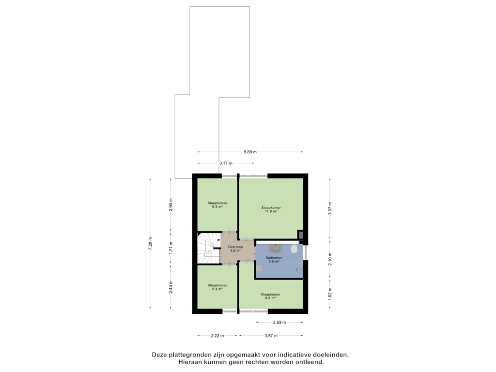 View floorplan of Eerste Verdieping of Finne 53