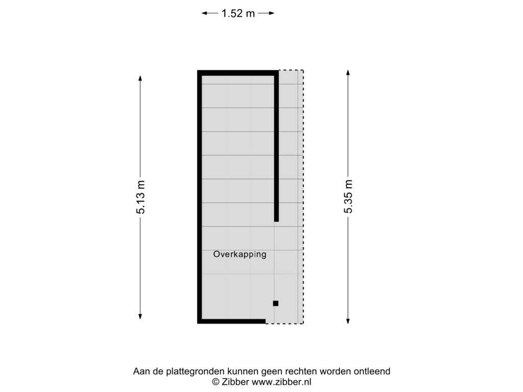 View floorplan of Overkapping of Hunebedstraat 11-A